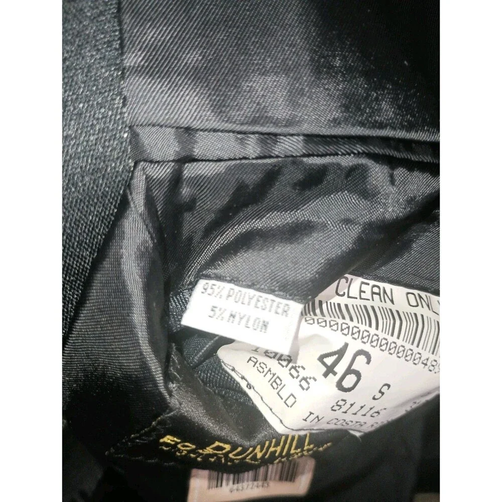 Men's Black Clairborne Tuxedo Jacket Glistens w/ Cloth Buttons